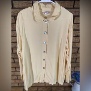 Amanda‎ gray yellow blouse